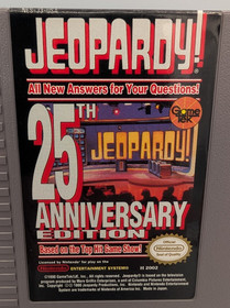 Jeopardy -- 25th Anniversary Edition (Nintendo NES, 1990) - Authentic - Tested