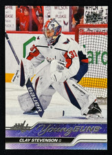 2023-24 UD Series 2 Clay Stevenson Young Guns #457 Washington Capitals