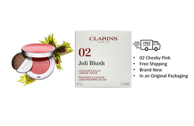 Clarins Joli Blush, 02 Cheeky Pink, Radiance & Colour, 0.1 oz