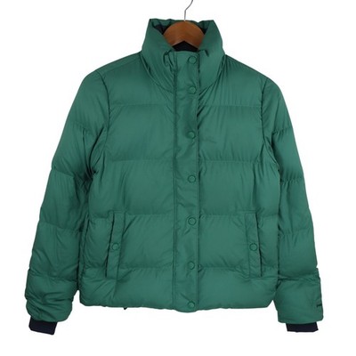 Patagonia Silent Down Puffer Jacket Womens XS Green 700 Insulated Coat Parka
