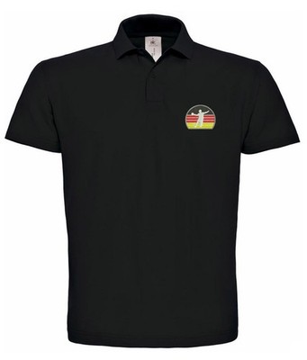 Handball Deutsche Fahne Sport Bestickte Polo Poloshirt TOP-Qualität - 061 -SW-ST