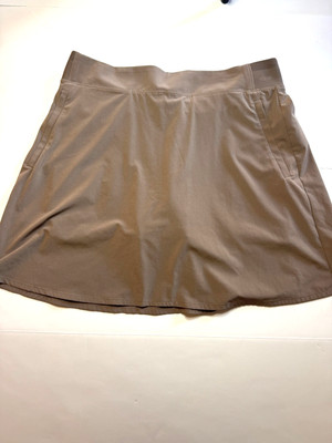 Athleta Skort Women's 10 Brown Pull On Performance Lined Tennis Golf Skirt