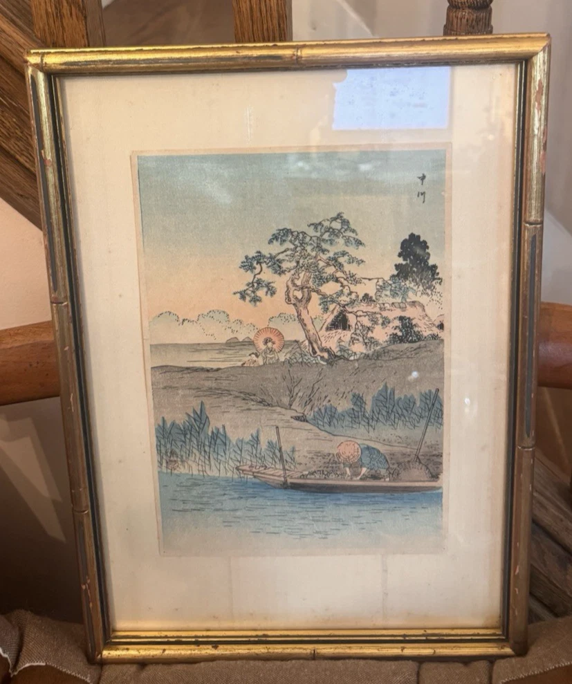老式木刻版画古董日本版画| eBay