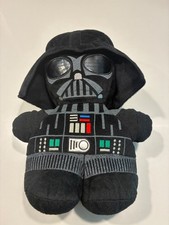 Star Wars Darth Vader Plush Backpack with Zipper Pouch Black Adjustable Straps