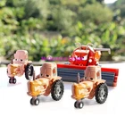 Disney Pixar Cars Orange Green Frank Harvester Cow Tractor Alloy Toy Model Gifts