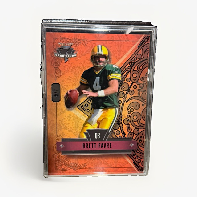 2020 Wild Card Card Studs Football Brett Favre #7CDR-BF Packers 5/7