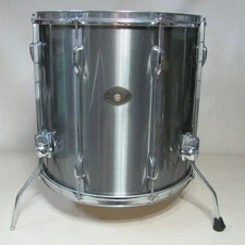TAMA ROCKSTAR FLOOR TOM DRUM 16X16 VINTAGE 80’S IN MISTY CHROME FINISH JAPAN MAD