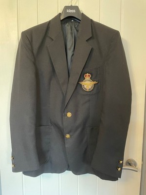 Vintage RAF Regiment Blazer Royal Air Force Kings Crown PER ARDUA Größe 38'' CHUMS