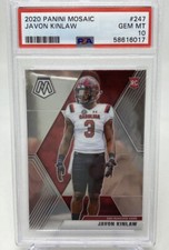 2020 Panini Mosaic #247 Javon Kinlaw Rookie Card - PSA 10