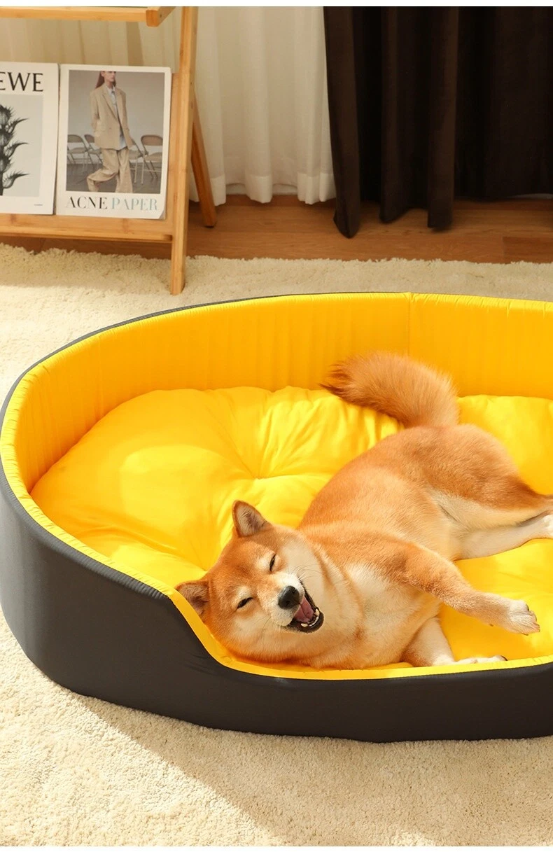 YELLOW Big Dog Bed Bed's Dog Beds for Large Dogs Accessories Pet Items