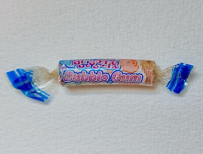 Vintage 2001 Au Some Candies BUBBLE GUM CANDY Roll 3.25  candy container RARE