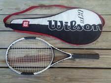 WILSON HAMMER 6 TENNIS RACKET WITH COVER - 4 1/4" GRIP - 110"sq. in.