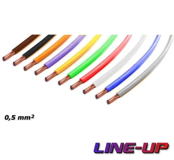 0,5 mm² Fahrzeugleitung FLRY-B KFZ Auto Kabel Leitung Meter Länge Litze flexibel