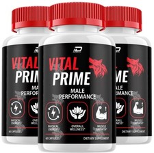 (3 Pack) Vital Prime for Men Capsules-VitalPrime Vitamin Complex, Energy Support