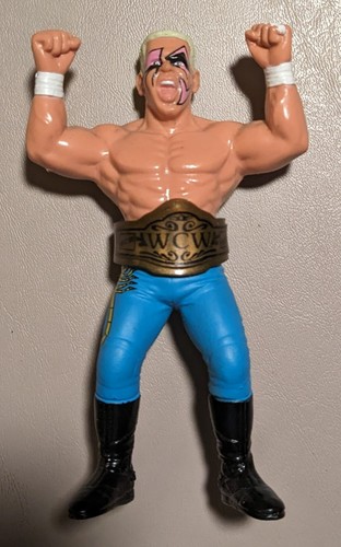 1990 Galoob WCW Sting with Championship Belt Figur...