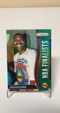 2019 Panini Prizm Hakeem Olajuwon NBA Finalists Green Prizm #10 Houston Rockets