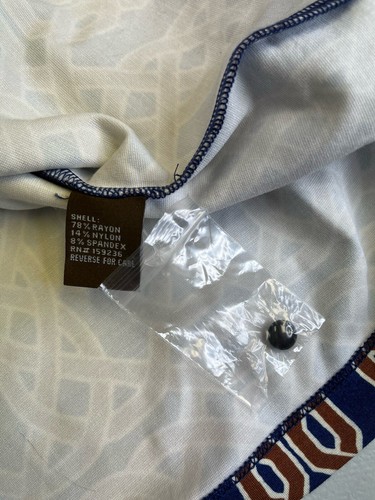 J McLaughlin Catalina Catalyst Dress Size Small Celtic Geometric Navy Rust 3/4 - Picture 16 of 17