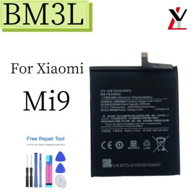 NEW For Xiaomi Mi9 M1902F1A M1902F1G M1902F1T Battery BM3L Replacement TOOLS