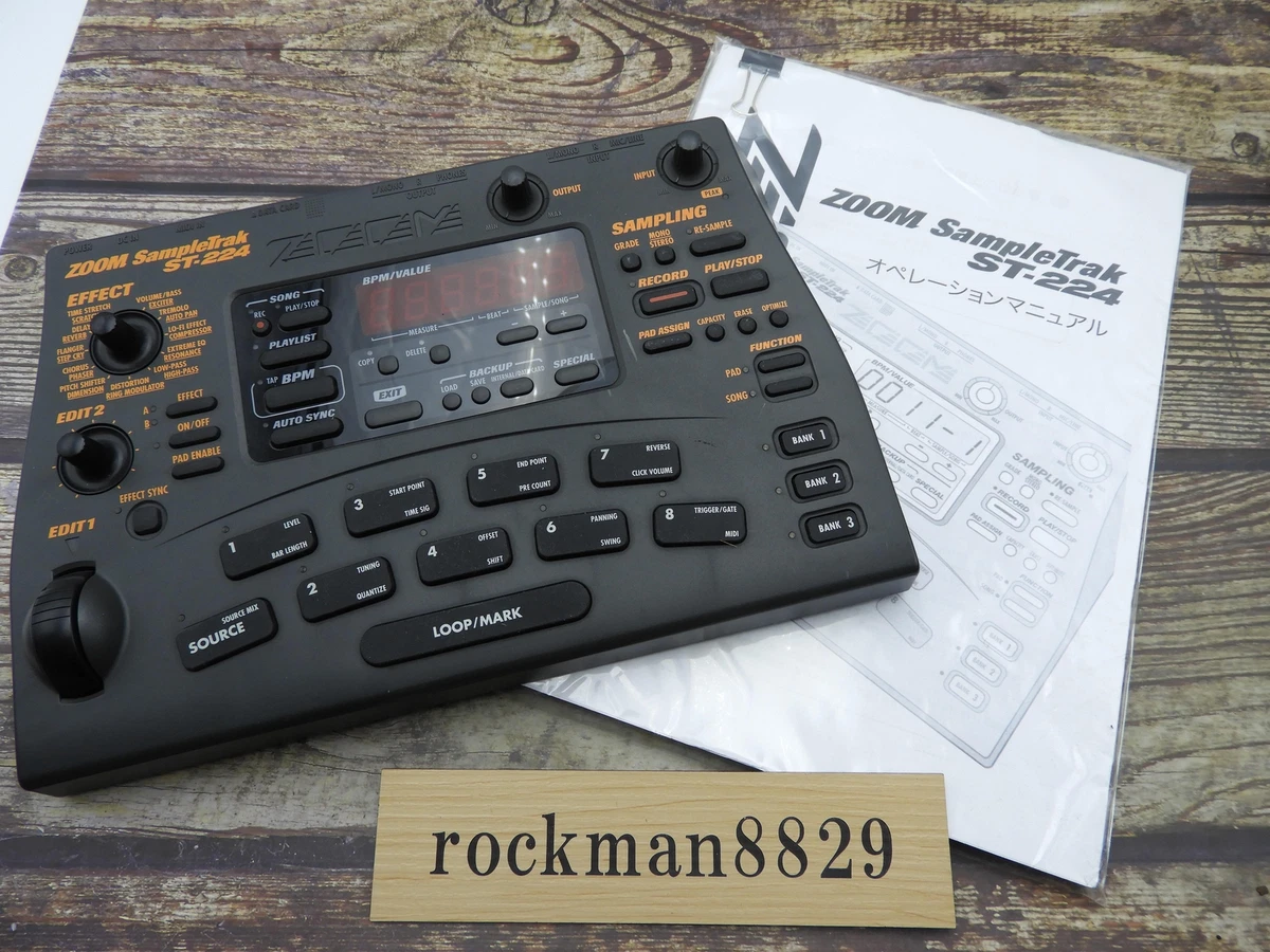 Zoom ST-224 SampleTrak Sampler VINTAGE USED rare from japan