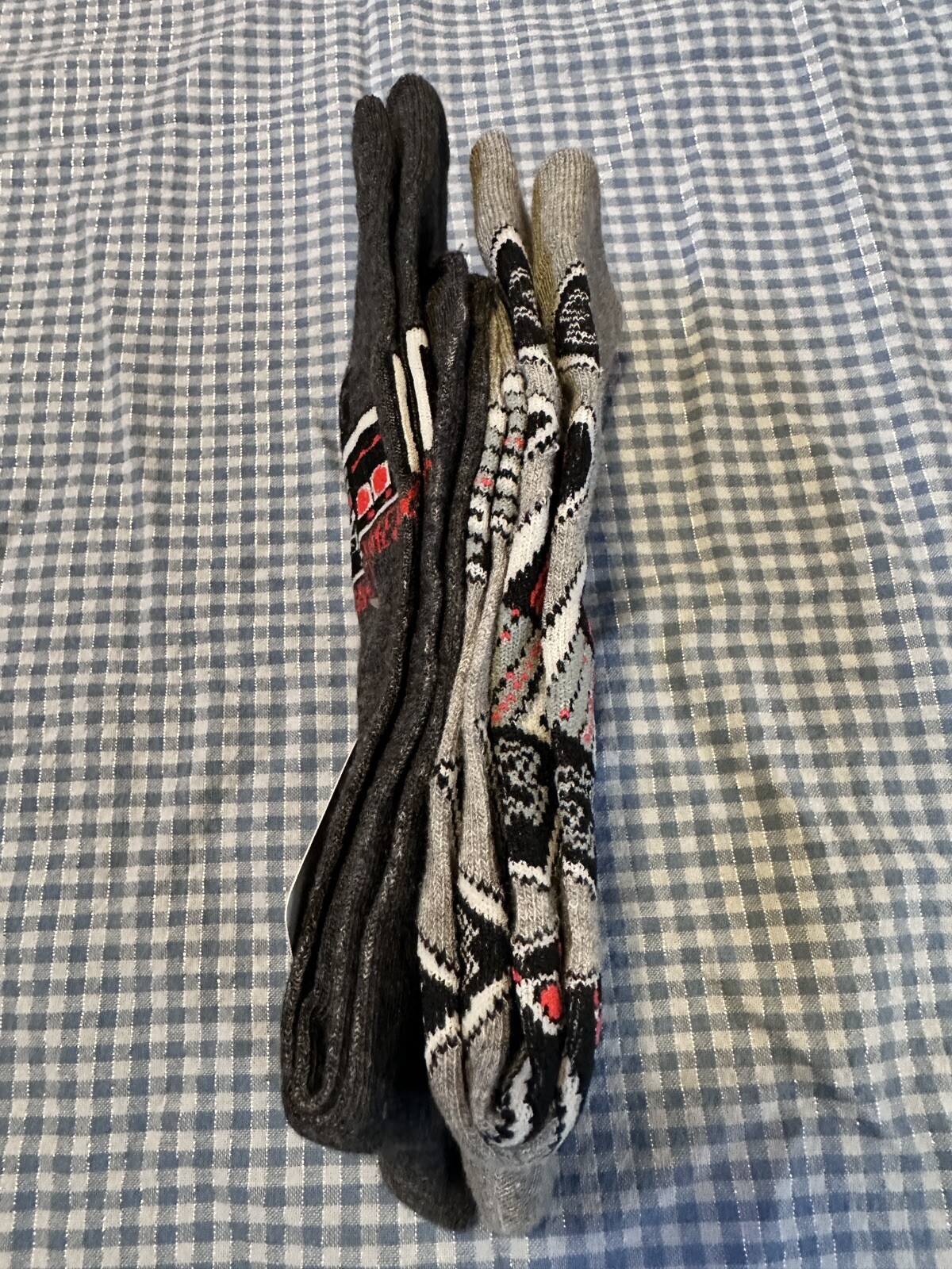 New  Nintendo Controllers Graphic Crew Socks 10-13 (Shoe Sz: 6.5-12)Novelty 2 pc