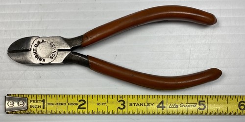 Vintage Knight Tools 50N-133 - 5" Diagonal Side Cutters Pliers Brown Grips USA - Picture 8 of 12