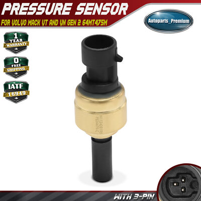 #ad Pressure Sensor for VOLVO MACK VT AND VN GEN 2 64MT475M 20824479 64MT475M 3 Pin $59.99