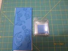2 Unknown brand Blue Back Cling Rubber Flourish stamps  2614  2648 Dance Life