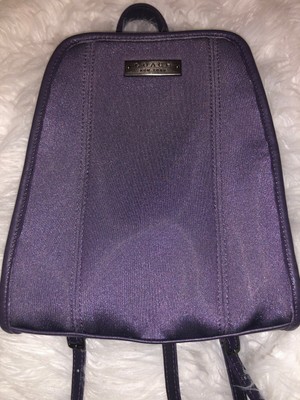 small purple backpack purse