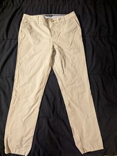 Tommy Hilfiger Pants Women Size 8 Khaki Beige Straight Leg Classic Old Money