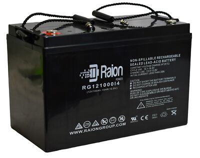 Raion Power 12V 100Ah Replacement Battery For Leoch Battery DJM1290(H)