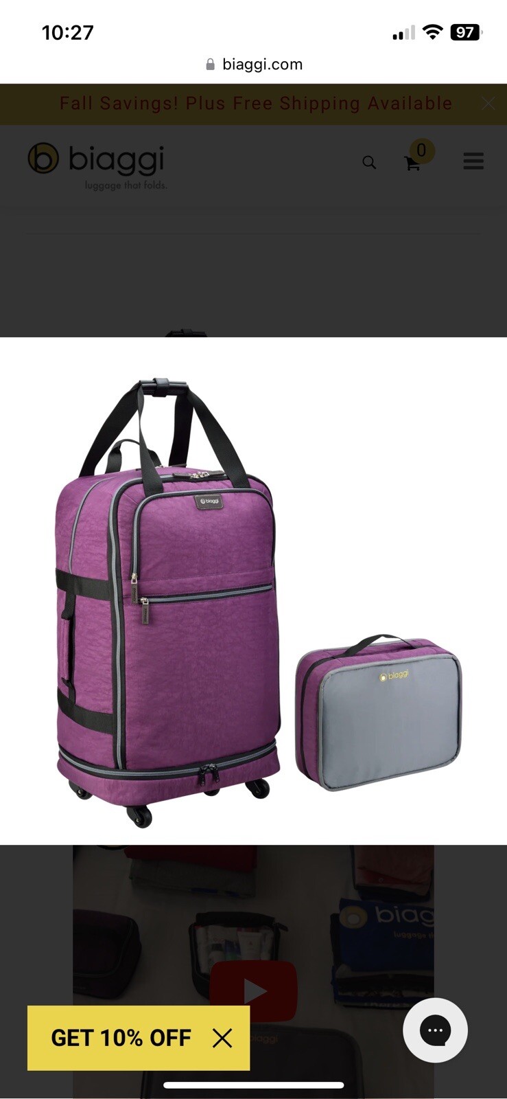 biaggi expandable luggage eBay
