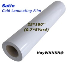 25x180" 3Mil Sain Matt Paper Adhesive Glue Vinyl Cold Laminating Film Laminator