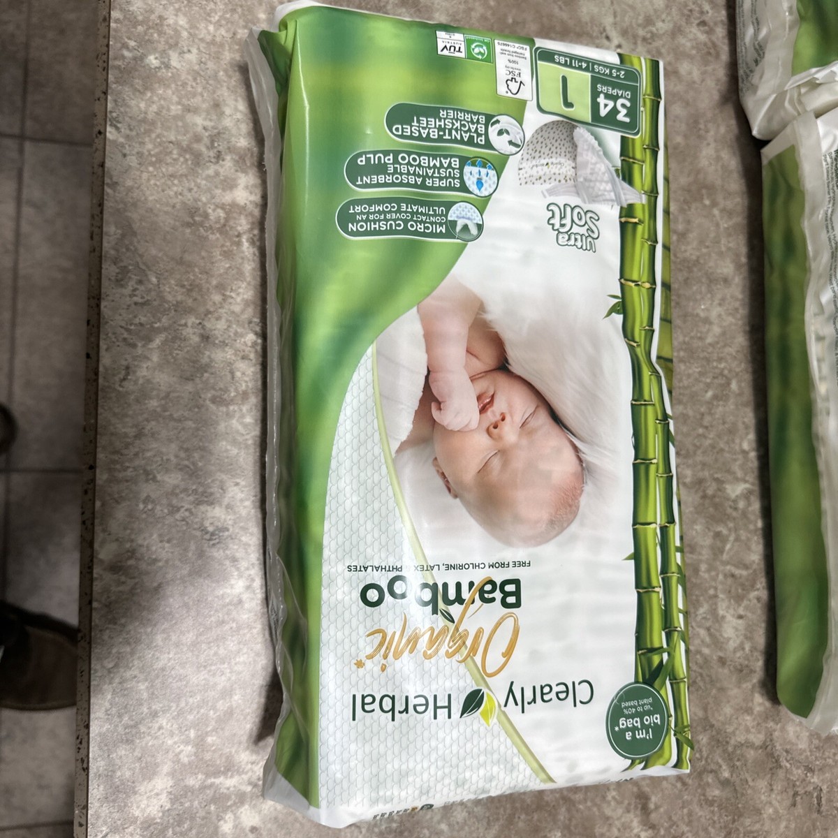 Clean Herbal Bamboo Diapers Size 1 | eBay