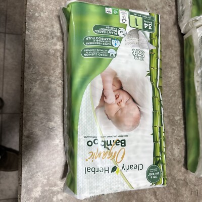 Clean Herbal Bamboo Diapers Size 1 | eBay