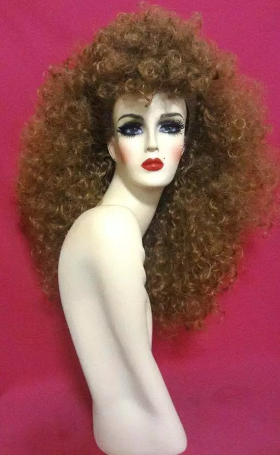 80s WHITNEY HOUSTON WIG Lace Front Costume Drag Queen Honey