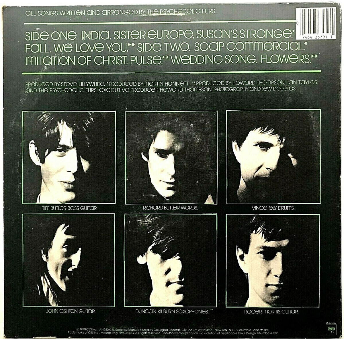 THE PSYCHEDELIC FURS 