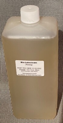 Lab, Labextrakt 1000ml Naturlab für Käseherstellung, Käse, Kälberlab, Käselab
