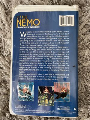 Little Nemo Adventures In Slumberland - VHS 1993 Clamshell Case