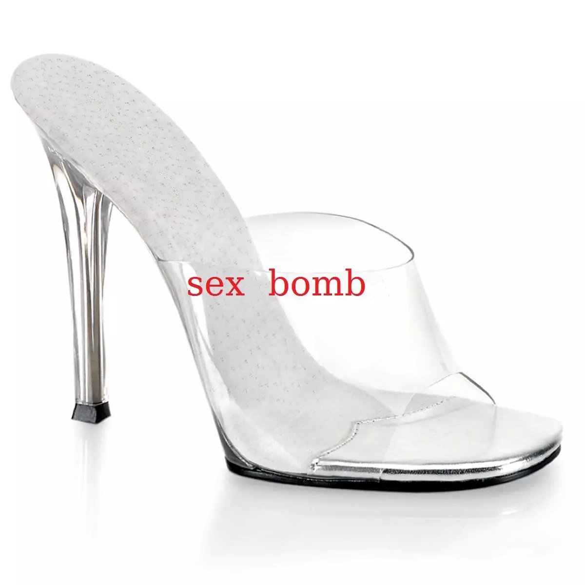 Sexy SANDALI TRASPARENTI tacco 11 5 dal 35 al 41 sabot scarpe