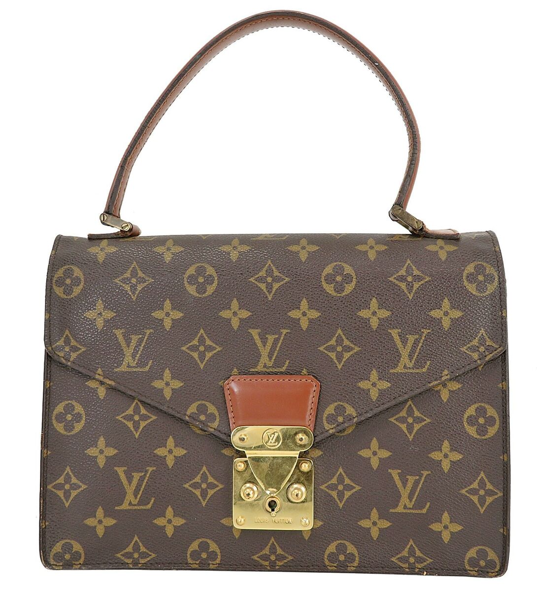 Authentic LOUIS VUITTON Concorde Monogram Business Case Hand Bag Purse  #42507