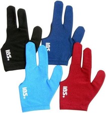 IBS Three Fingers Billiard Gloves Snooker Cue Professional 4 Colors Spandex 