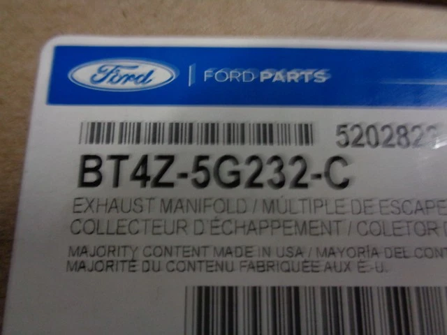 Подлинный каталитический конвертер Ford со встроенным выпускным коллектором BT4Z-5G232-C - Изображение 2 из 4