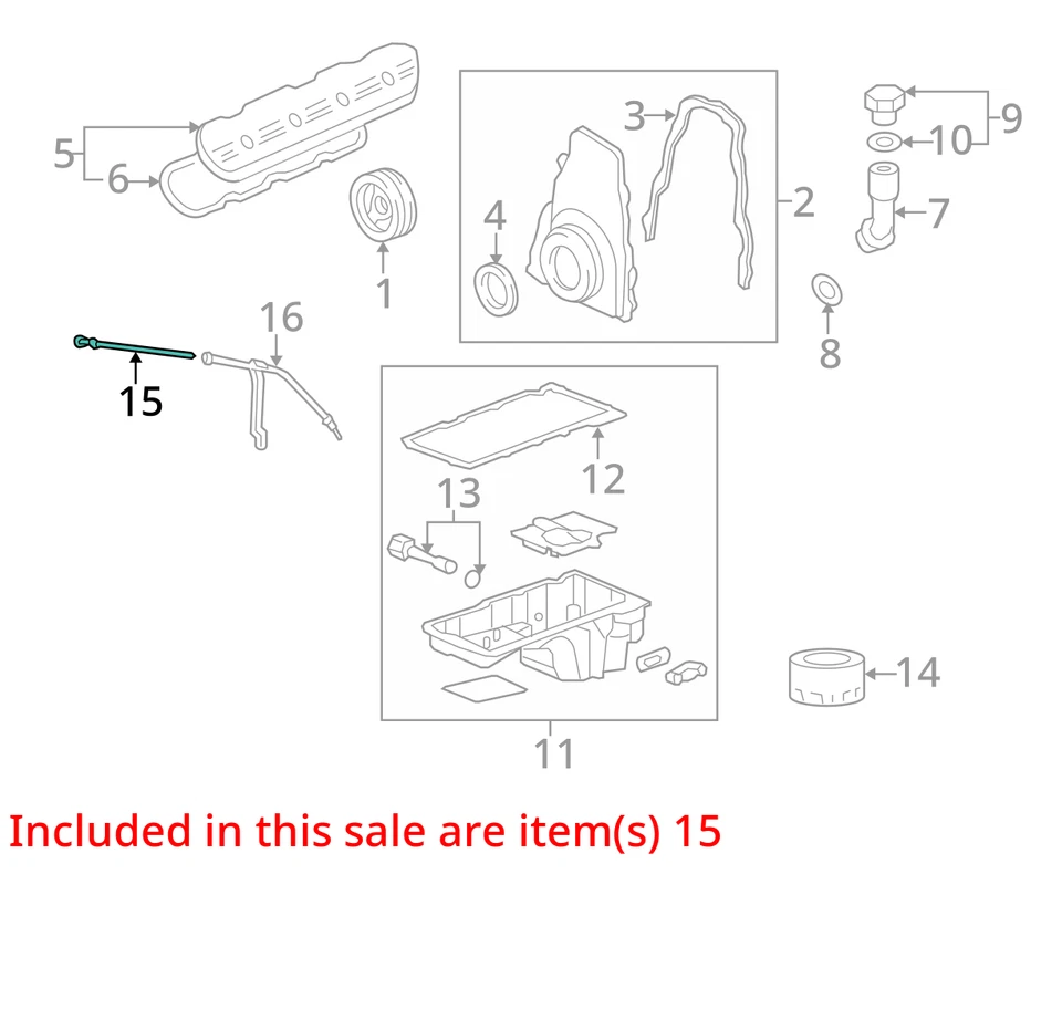 Chevrolet GMC TAHOE YUKON 2008-2009 INDICADOR ASM-OIL NIVEL 12610272 - NUEVO OEM Foto 2 de 3