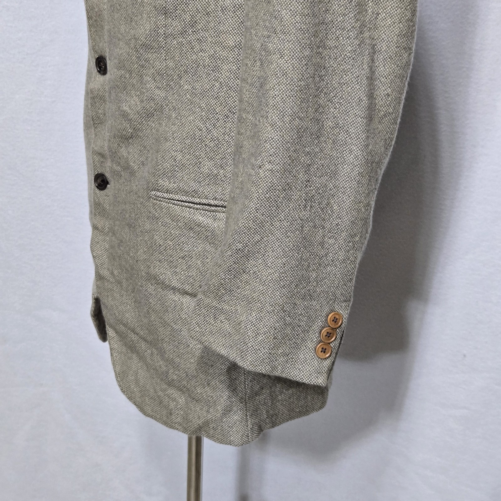 Hugo Boss Blazer Mens 42R Gray Wool Sport Coat Single Breasted Classic Jacket thumbnail 9