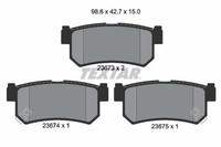 Textar Textar BremsbelÄGe Hinten Ssangyong Actyon + Kyron + Rexton Bremse 236730