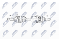 Antriebswelle NTY NPW-TY-056 FüR Toyota Corolla Verso VVT ZZE120_ ZZE120R