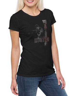 Hunter Daryl Dixon Damen T-Shirt Beißer TV The Walking Michonne Dead Zombie
