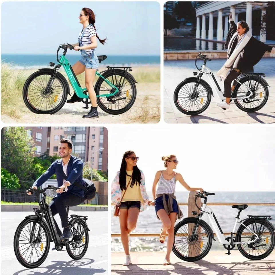 TESWAY Electric Mountain Bicycle 27.5inch 500W Shimano EMTB 7-Speed City e-Bike - Picture 7 of 14