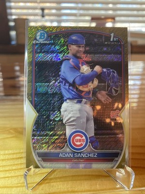 2023 Bowman Chrome Prospects Adan Sanchez #BCP-219 Gold Refractor /50 (RC)