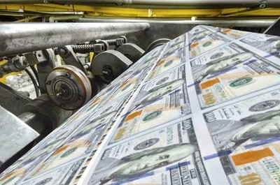 USA CURRENCY MONEY PRINTER Mint Hundred Dollar Bills Picture Photo 5x7